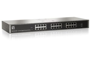 LevelOne GSW-2457: 24Port Switch, 1Gbps AutoUplink, int. NT, ohne Lüfter kaufen Schweiz | Mediatech.ch