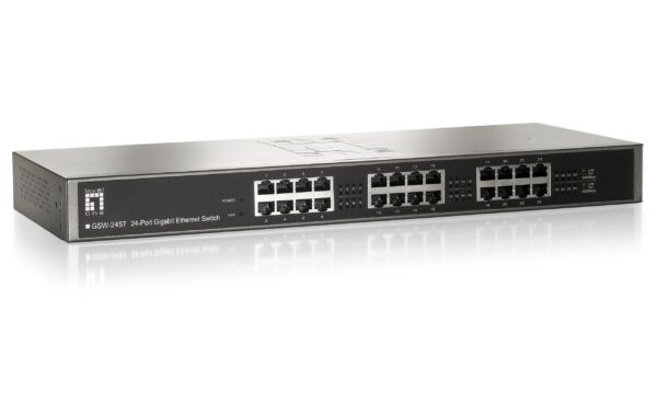 LevelOne GSW-2457: 24Port Switch, 1Gbps AutoUplink, int. NT, ohne Lüfter kaufen Schweiz | Mediatech.ch