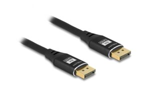 Delock DisplayPort Kabel 8K 60Hz Metall, schwarz, 5m