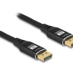 Delock DisplayPort Kabel 8K 60Hz Metall, schwarz, 3m