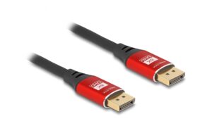 1732551 - Mediatech Delock DisplayPort Kabel 8K 60Hz Metall, rot, 3m