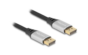 1732562 - Mediatech Delock DisplayPort Kabel 16K 60Hz Metall, silber, 1m