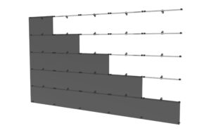 Peerless-AV DS-LEDUNV1220-5x5 Wandhalterung, 5x5, LED Tiles bis 1220mm