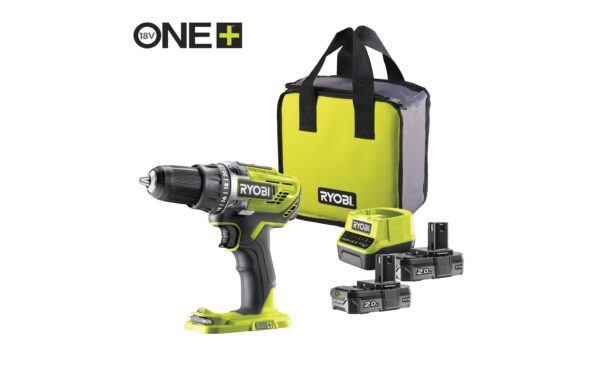 RYOBI Akku-Bohrschrauber R18DD3-220S 18 V, 50 Nm, inkl. 2x 2.0 Ah Akku kaufen | Mediatech.ch