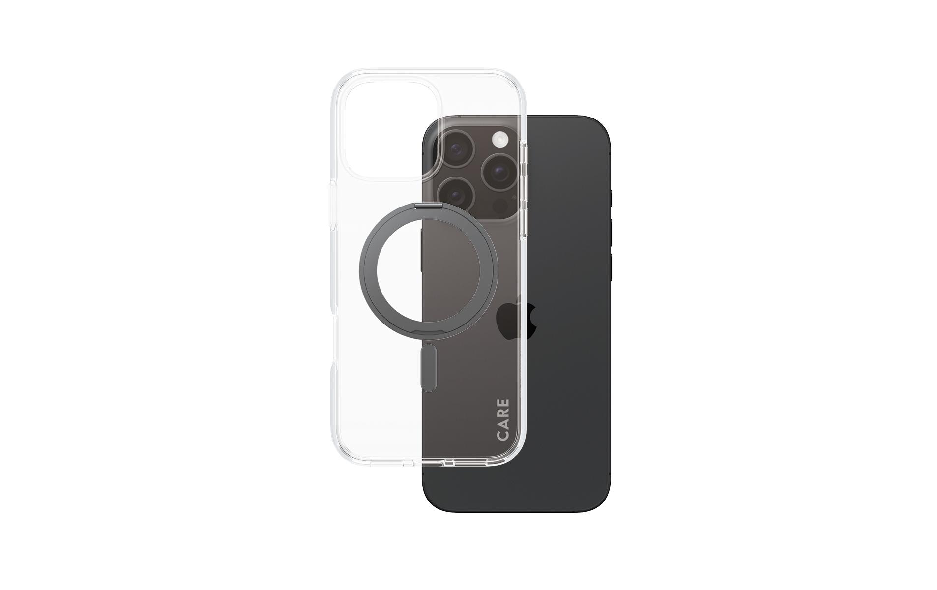CARE Backcover Feature Kickstand Black fürs iPhone 16 Pro Max, mit MagSafe
