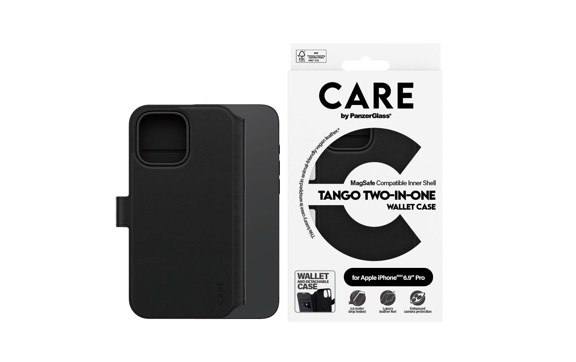 1736585 - Mediatech CARE Backcover Feature Tango 2-in-1 Black fürs iPhone 16 Pro Max