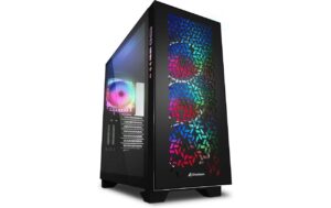 1736691 - Mediatech Sharkoon Elite Shark CA300H Black ATX, E-ATX, 2x U3, 1x Type-C, 4x ARGB kaufen Schweiz | Mediatech.ch