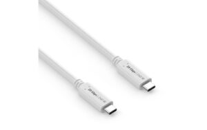 PureLink USB4 Gen2 USB-C-C, 100cm, Weiss 20Gbps, 5A, Power Delivery bis 240Watt, DP