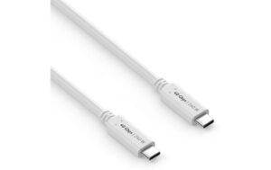 PureLink USB4 Gen3 USB-C-C, 50cm, Weiss 40Gbps, 5A, Power Delivery bis 240Watt, DP