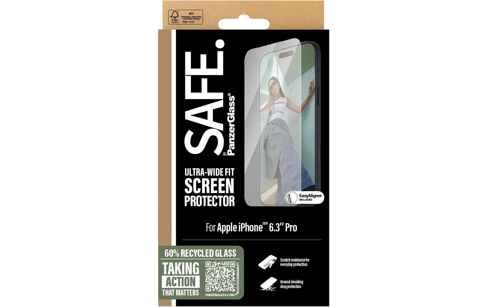 1738609_1 - Mediatech SAFE. Displayschutz Ultra Wide Fit fürs iPhone 16 Pro