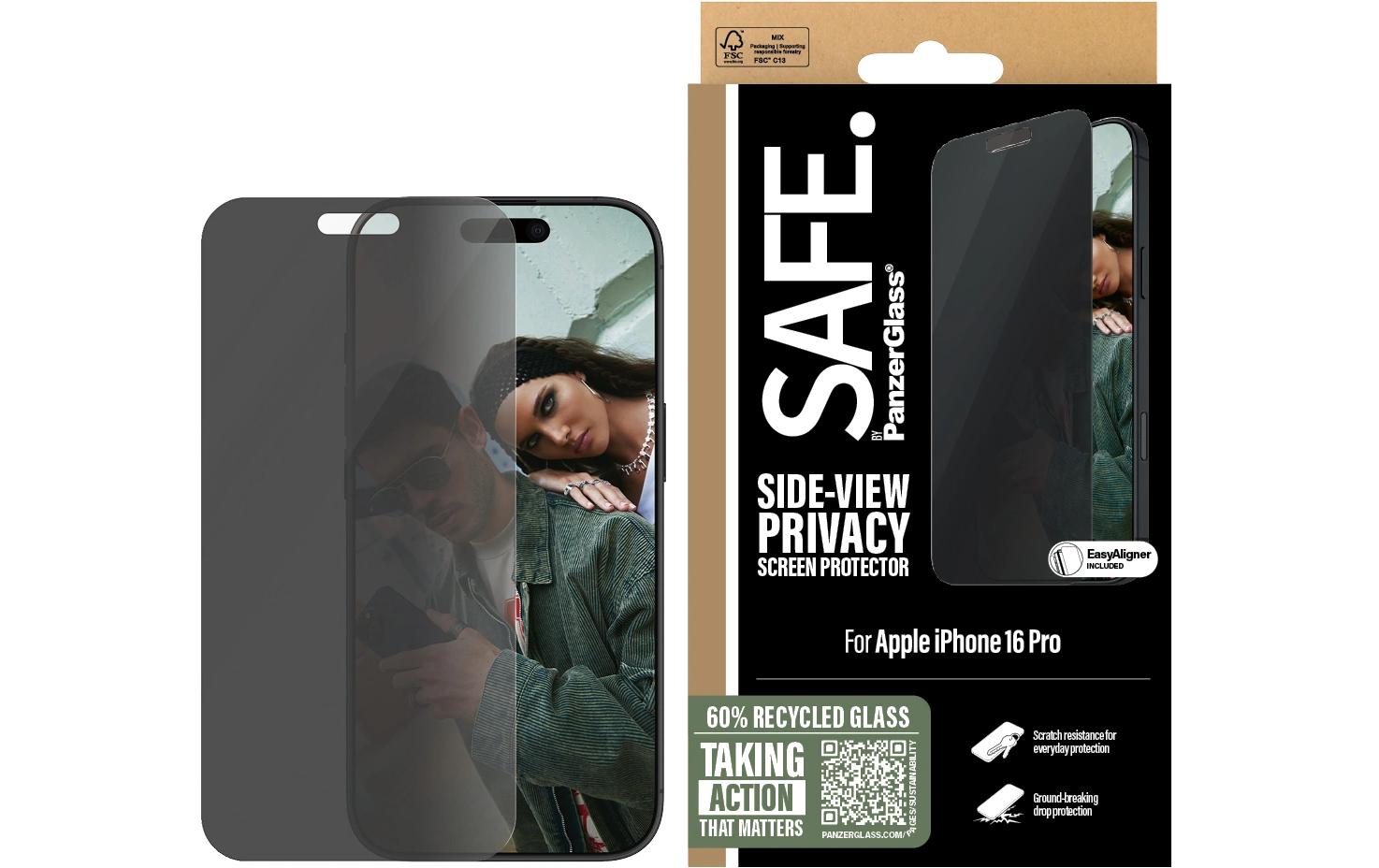 SAFE. Displayschutz Ultra Wide Fit Privacy fürs iPhone 16 Pro