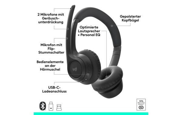 1740374_5 - Mediatech Logitech Zone 305 UC UC Version m. Receiver