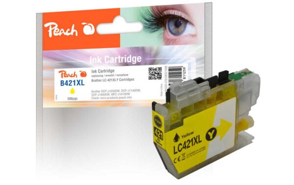 Peach Tinte Brother LC-421XL Yellow 500 Seiten kaufen Schweiz | Mediatech.ch