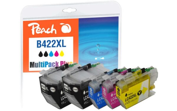 1741269 - Mediatech Peach Tinte Brother LC-422XL MP Plus 2x60, 3x20ml, 2x3000, 3x1500 Seiten kaufen Schweiz | Mediatech.ch