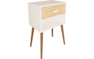 VCM Beistelltisch Singol XL Weiss/Honig-Eiche kaufen Schweiz | Mediatech.ch