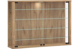 VCM Wandvitrine Vitrosa L Honig-Eiche