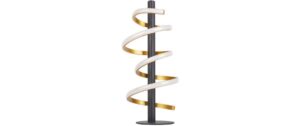 Näve Belleza Tischleuchte schwarz/gold LED-Modul, 15W, IP20