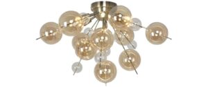 Näve Explosion Deckenleuchte gold/klar 28W, G9, IP20