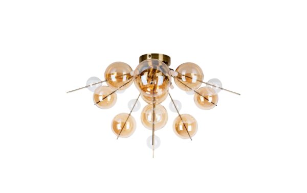 Näve Explosion Deckenleuchte gold/klar 28W, G9, IP20