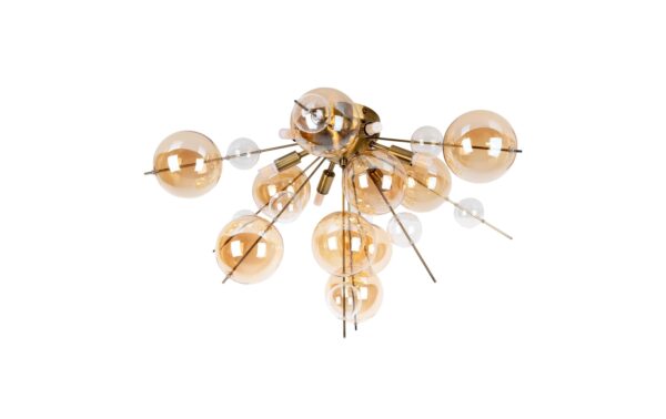 Näve Explosion Deckenleuchte gold/klar 28W, G9, IP20