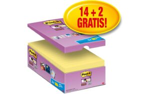 3M Post-it Super Sticky Notes gelb 16 Blöcke à 90 Blatt , 76 x 127  mm