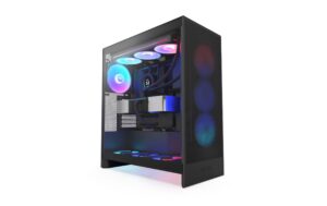 NZXT H7 Flow RGB Schwarz 2x3.5, 4x 2.5, 2x USB3.2 T-A, 1x USB3.2 T-