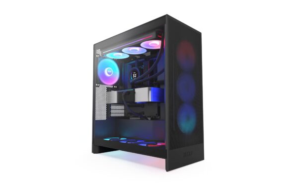 1745438 - Mediatech NZXT H7 Flow RGB Schwarz 2x3.5, 4x 2.5, 2x USB3.2 T-A, 1x USB3.2 T-