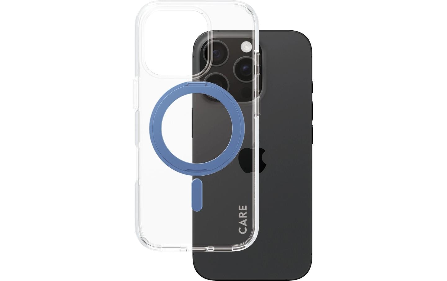 CARE Backcover Feature Kickstand Blue fürs iPhone 16 Pro, mit MagSafe