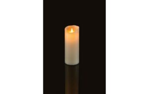 STT Magic Candle L, ivory 1LED ww, 9 x 23cm