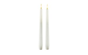 STT Taper Candle 2pcs 2LED ww, D2.3x24.7cm
