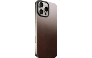 Nomad Leder Magsafe Cover Rostbraun iPhone 16 Pro Max, Magsafe