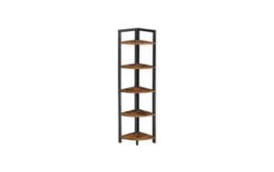 Vasagle Eckregal mit 5 Ablagen 30x30x150cm (LxBxH), Traglast pro Ebene 5 kg