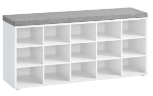 Vasagle Schuhschrank mit Polster, 15 Fächer 105x30x48 cm (LxBxH), max. Traglast 200 kg kaufen Schweiz | Mediatech.ch