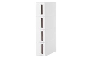 Songmics Nischenwagen mit 4 Schubladen 45x17x84 cm (LxBxH), TPolypropylene