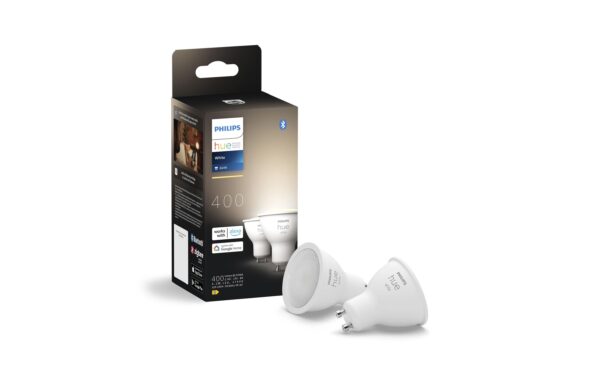 Philips Hue White GU10 Doppelpack 2x400lm 2x GU10, BT kaufen Schweiz | Mediatech.ch