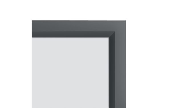1748686_2 - Mediatech Nobo Impression Pro Clip-Rahmen A4 Aluminium, schwarz