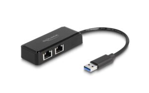 Delock USB-Typ-A Adapter zu 2x Gigabit LAN kaufen Schweiz | Mediatech.ch