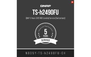 QNAP 5 Jahre 5X13 NBD (onsite) Service (CH) NBD5Y-TS-h2490FU-CH, Electronic copy