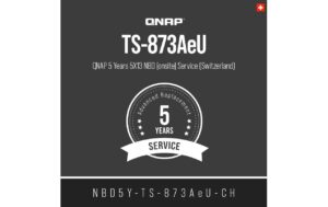 QNAP 5 Jahre 5X13 NBD (onsite) Service (CH) NBD5Y-TS-873AeU-CH, Electronic copy