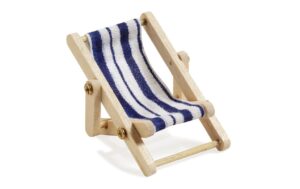Hobbyfun Liegestuhl 5 x 3.5 cm, blau/weiss