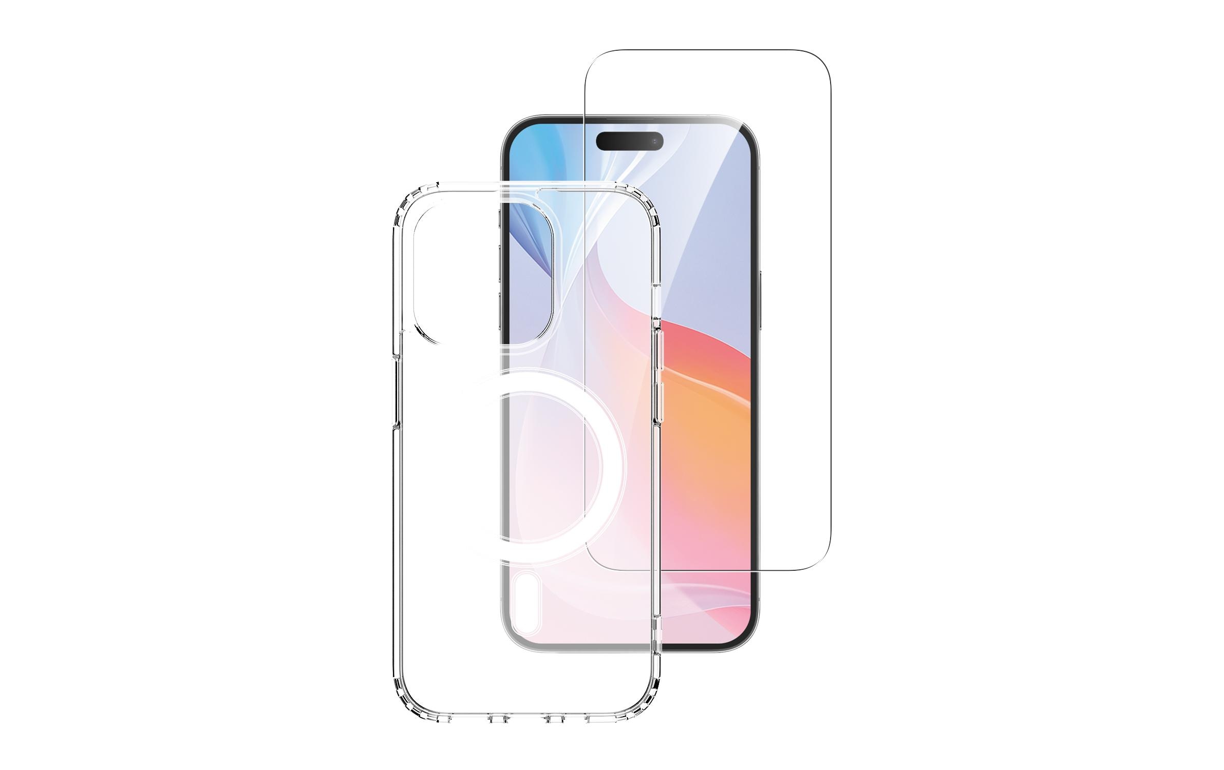 1751324_1 - Mediatech 4smarts 3in1 Set, Glas, Cover, Charger iPhone 16 Pro Max