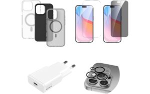 4smarts Value Set, 3 Cases, 3 Glas, Charger iPhone 16 Pro Max