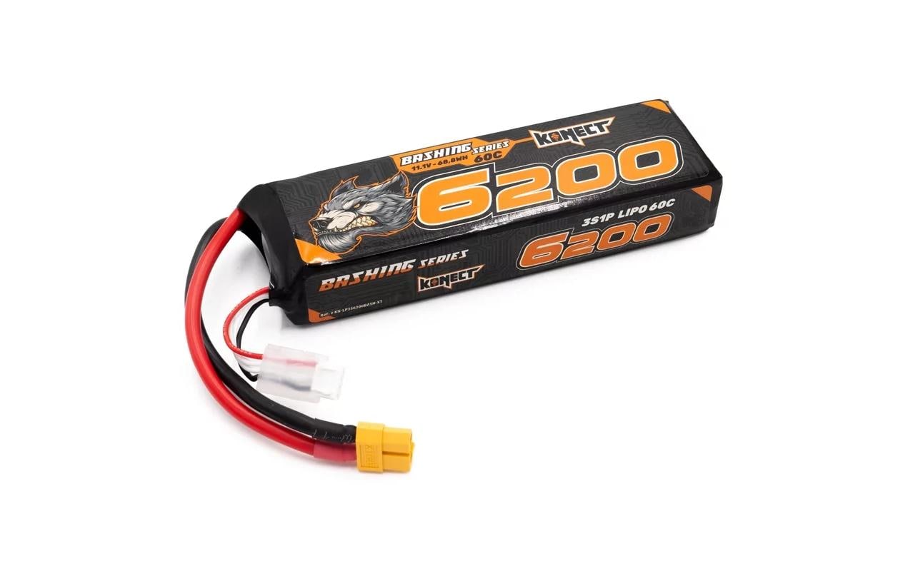 Konect Lipo 6200mAh 11.1V 60C 3S1P 68.8Wh bash (XT90)