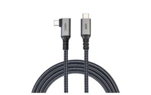 onit Pro Winkel USB4-Kabel C-C schw/gr 5m USB 4.0 / 60W / 20Gbps / 4K@60Hz