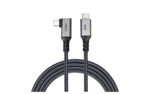 onit Pro Winkel USB4-Kabel C-C schw/gr 3m USB 4.0 / 80W / 20Gbps / 4K@60Hz kaufen Schweiz | Mediatech.ch