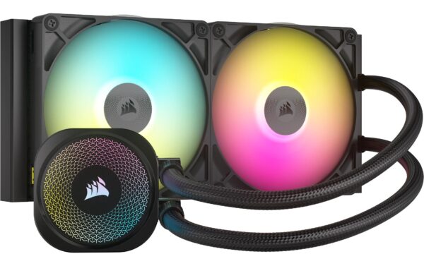 1759568 - Mediatech Corsair Wasserkühler Cor ICUE Titan 280 RX RGB 220mm, Schwarz kaufen | Mediatech.ch