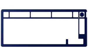 HyperX Alloy Rise 75 Top Plate, marineblau passend zu HyperX Alloy Rise 75 Tastatur