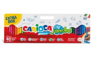 Carioca Fasermaler Jumbo Extra Box 40St Extra dicke Stifte