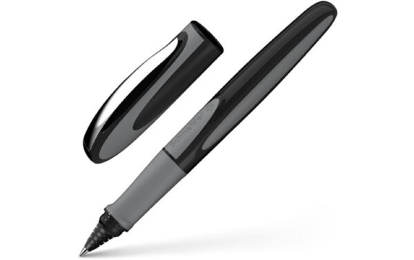 Schneider Tintenroller Ray Onyx M hellgrau/schwarz, Rechts- und Linkshänder