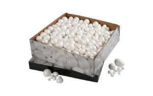 Creativ Company Styropor-Kugeln und -Eier Weiss 550 Stk